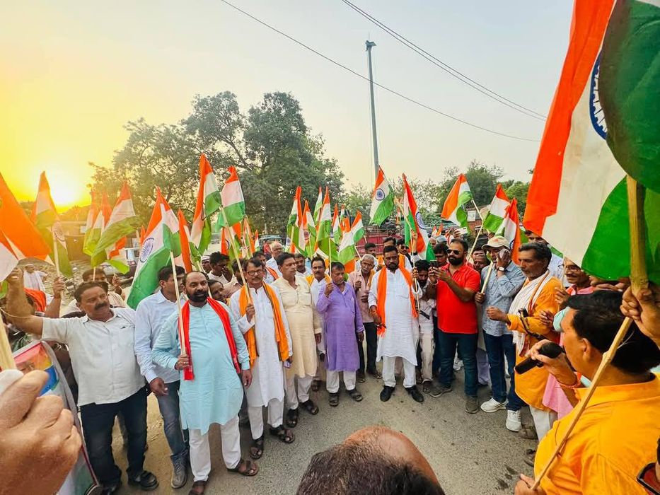 -आज ऑपरेशन सिंदुर के सफतता के लिए भारतीय सेना का आभार एवं सम्मान में 107 दरौली विधानसभा क्षेत्र के द