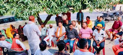 पंडित दीनदयाल उपाध्याय जी के जयंती के उपलक्ष्य में सफाई कार्यक्रम, पौधारोपण एवं पुष्पांजलि कार्यक्रम का हुआ आयोजन