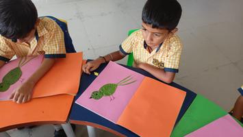 SGD World Public School conducted a craft activity for the children