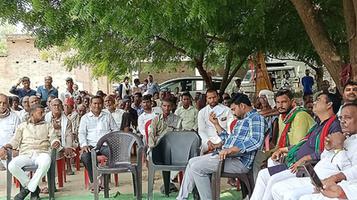 सर्वेश अम्बेडकर- घोसी विधानसभा के ग्राम बुढ़ावे तथा अलीनगर में चौपाल सभा का आयोजन
