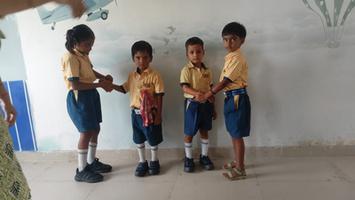 children of SGD World Public School celebrated Raksha Bandhan