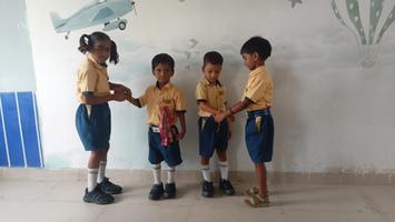 children of SGD World Public School celebrated Raksha Bandhan