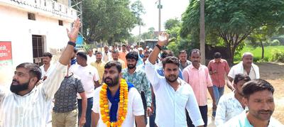 ऐतिहासिक स्वागत के लिए कुड़ासन पंचायत का विकास सिंह जी ने किया दिल से आभार व्यक्त
