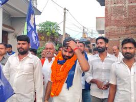 ऐतिहासिक स्वागत के लिए कुड़ासन पंचायत का विकास सिंह जी ने किया दिल से आभार व्यक्त
