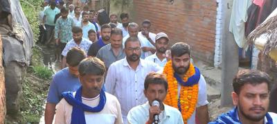 ऐतिहासिक स्वागत के लिए कुड़ासन पंचायत का विकास सिंह जी ने किया दिल से आभार व्यक्त