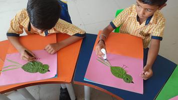 SGD World Public School conducted a craft activity for the children