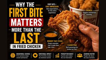 Why the First Bite Matters More Than the Last in Fried Chicken