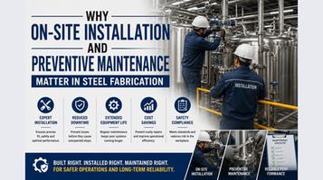 Why On-Site Installation and Preventive Maintenance Matter in Steel Fabrication