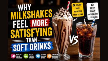 Why Milkshakes Feel More Satisfying Than Soft Drinks