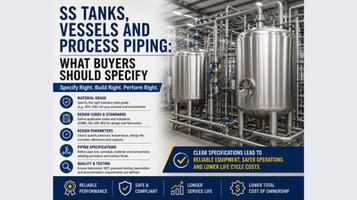 SS Tanks, Vessels and Process Piping: What Buyers Should Specify