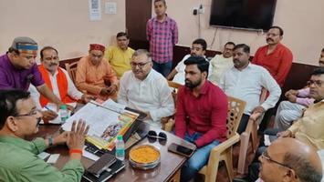 विजय कुमार भुर्जी - आज महानगर कार्यालय में आगामी कार्यक्रमों की तैयारी बैठक में सहभागिता