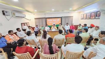 विजय कुमार भुर्जी - पुण्यश्लोक माता अहिल्याबाई होलकर संगोष्ठी हेतु तैयारी बैठक में सहभागिता