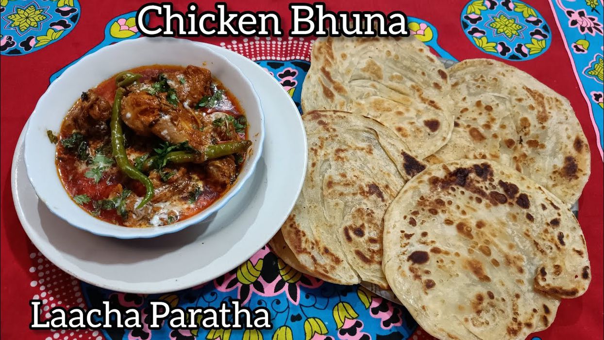 Tawa Bhuna Chicken Laccha Parantha(2)