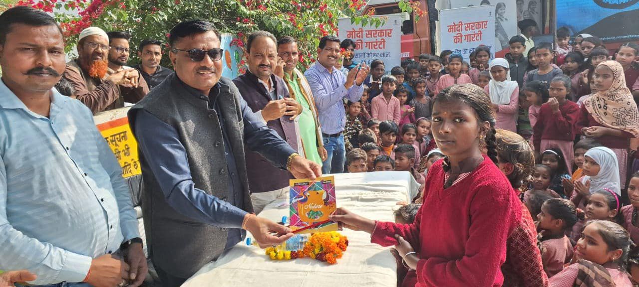 -प्रदेश मंत्री डी.पी भारती जी ने बताया कि "विकसित भारत संकल्प यात्रा" ग्राम - खैरी (अम्बियापुर) बदाय