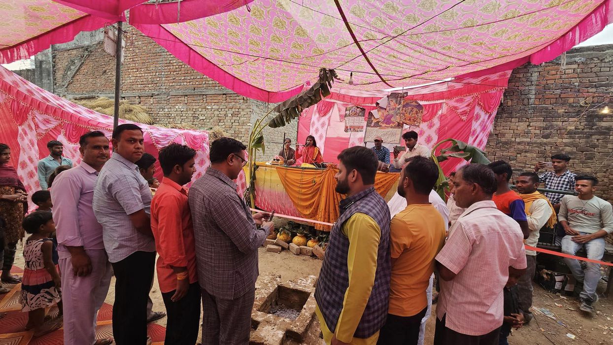 -प्रदेश मंत्री डी.पी भारती जी ने बताया कि ग्राम नागर झूना -बदायूं में आयोजित 5 दिवसीय भागवत कथा में 