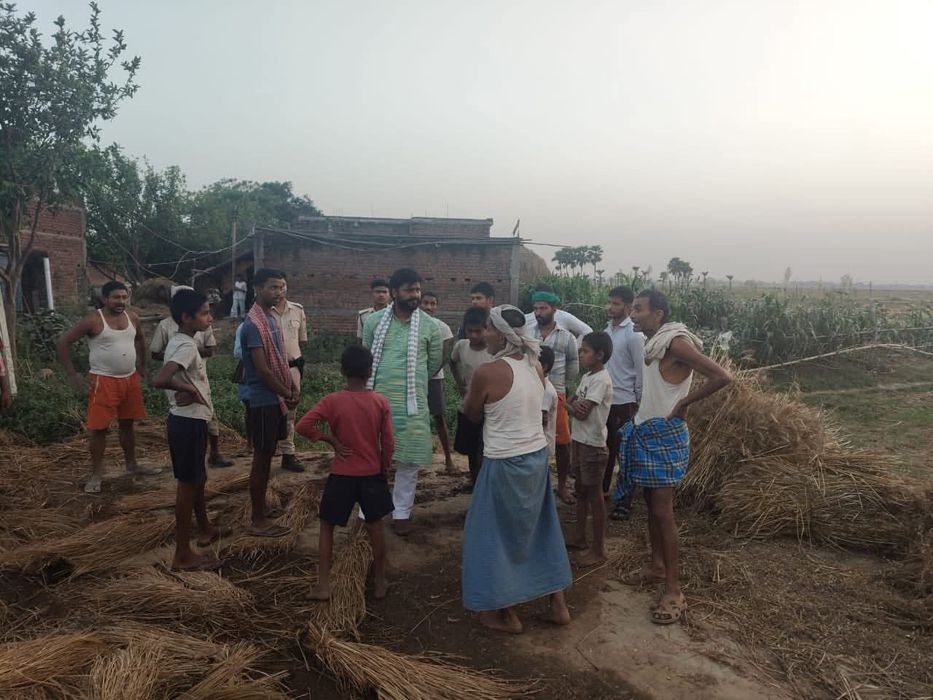-पालीगंज प्रखंड के चंढोस पंचायत अंतर्गत चंढोस मठिया गाँव में खलिहान में आग लगने की घटना को लेकर क्षे