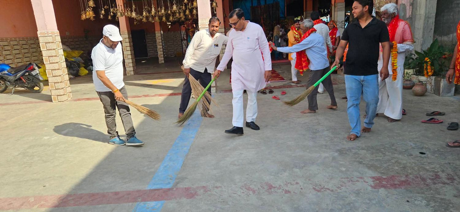 -भारतीय जनता पार्टी के 47वें स्थापना दिवस के अवसर पर ‘गाँव चलो अभियान’ के तहत ग्राम बैरमई बुजुर्ग, व