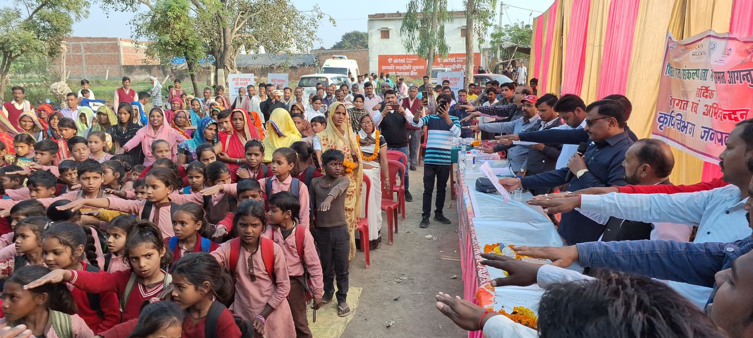 -प्रदेश मंत्री डी.पी भारती जी ने बताया कि "विकसित भारत संकल्प यात्रा" ग्राम - अगोल (अम्बियापुर) बदाय