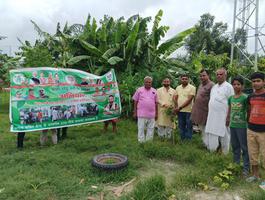 जिला संयोजक सचिन राम जी के  द्वारा सकरा  विधानसभा के रूपन पट्टी  में किया गया वृक्षारोपण