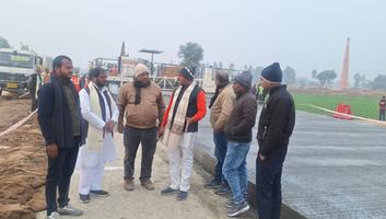 सूर्यमुनि तिवारी-  प्रगति के पथ पर उत्तर प्रदेश, 494 करोड़ 66 लाख रूपये लागत से चंदौली- सैदपुर निर्माणाधीन सड़क का किया निरीक्षण