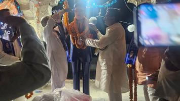 डी.पी. भारती- जरसैनी (बिल्सी) में बाबा साहेब अंबेडकर जयंती समारोह में मुख्य अतिथि के रूप में शामिल हुए