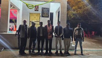 डी.पी. भारती - भिलौलिया (बिल्सी) बदायूं में प्राण प्रतिष्ठा समारोह में  की सहभागिता