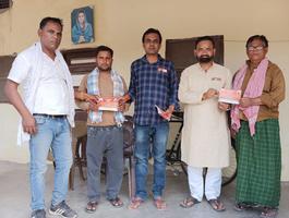 श्री नरेंद्र मोदी जी के प्रस्तावित रैली के लिए सकरा विधानसभा में प्रचार हेतु सचिन राम जी द्वारा किया गया रथ को तैयार