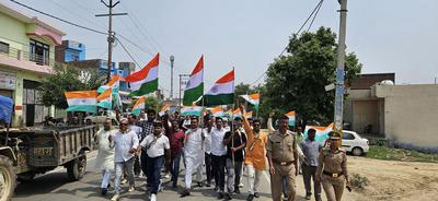 “ऑपरेशन सिंदूर” के सम्मान में आयोजित "तिरंगा यात्रा" में प्रदेश मंत्री डी.पी भारती जी हुए शामिल