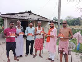 श्री नरेंद्र मोदी जी के प्रस्तावित रैली के लिए सकरा विधानसभा में प्रचार हेतु सचिन राम जी द्वारा किया गया रथ को तैयार