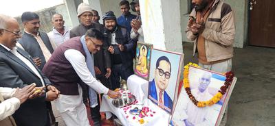 ग्राम रोहान (अंबियापुर, बदायूँ) में बारात घर बाउंड्री वॉल निर्माण कार्य का शिलान्यास, प्रदेश मंत्री डी.पी. भारती रहे मुख्य अतिथि