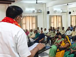 "आत्म निर्भर भारत संकल्प अभियान" जिला कार्यशाला को मुख्य अतिथि के रूप में डी.पी भारती जी ने किया  सम्बोधित