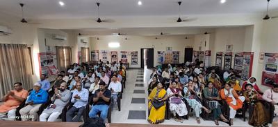 आयोजित जन्मोत्सव संगोष्ठी एवं पुरस्कार वितरण समारोह को  प्रदेश मंत्री  डी.पी भारती जी ने किया संबोधित
