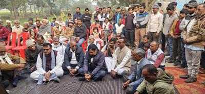 ग्राम रोहान (अंबियापुर, बदायूँ) में बारात घर बाउंड्री वॉल निर्माण कार्य का शिलान्यास, प्रदेश मंत्री डी.पी. भारती रहे मुख्य अतिथि