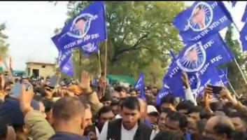 श्यामलाल जोकचंद्र- राजगढ़ में अन्याय-अत्याचार के विरोध में कलेक्टर कार्यालय का घेराव