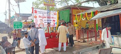 समाजसेवी श्री गुलाबचंद कुशवाहा जी ने भीषण गर्मी को देखते हुए ब्लाक बिसंडा में खोला संकल्प का 11वां प्याऊ