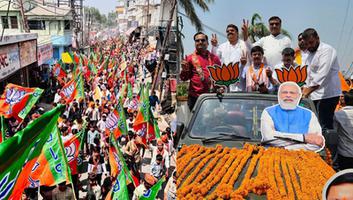 डी.पी भारती- बदायूं नगर में आयोजित विशाल रोड शो में मुख्यमंत्री श्री पुष्कर सिंह धामी जी का हुआ आगमन