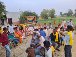 “लहर नहीं ललकार है, फिर एक बार भाजपा सरकार है” इस नारें के साथ गाँव-गाँव में अधिक से अधिक मतदान के लिए की अपील