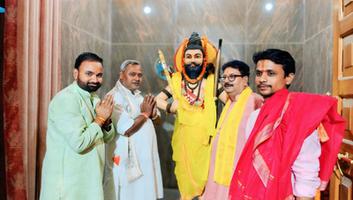 सचिन राम- परशुराम जयंती पर बिहार के उपमुख्यमंत्री श्री विजय कुमार सिन्हा जी के साथ खबरा मंदिर में किए दर्शन