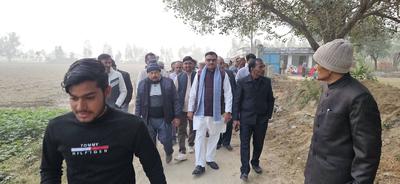 ग्राम रोहान (अंबियापुर, बदायूँ) में बारात घर बाउंड्री वॉल निर्माण कार्य का शिलान्यास, प्रदेश मंत्री डी.पी. भारती रहे मुख्य अतिथि