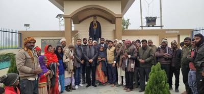 डी.पी. भारती जी ने नववर्ष 2026 पर स्मारक स्थल में  सेवा, संस्कार और कल्याण का दिया संदेश