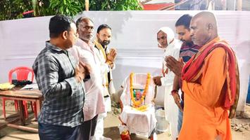 सचिन राम- कन्हौली पँचायत के समिति सदस्य महेश राम के चाचा जी के श्राद्ध कर्म में हुए शामिल
