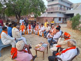 “लहर नहीं ललकार है, फिर एक बार भाजपा सरकार है” इस नारें के साथ गाँव-गाँव में अधिक से अधिक मतदान के लिए की अपील