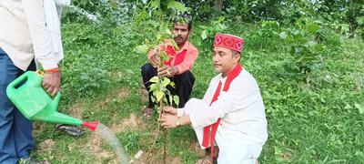 प्राथमिक स्वास्थ्य केंद्र जौरही में जिला चिकित्सा अधिकारी डॉ. शैलेंद्र कुमार रंजन जी की अगुवाई में किया वृक्षारोपण