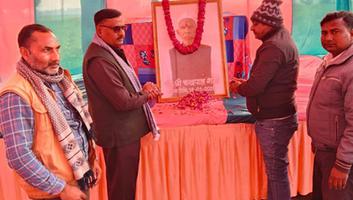 डी.पी. भारती - उघैती मंडल में शोक सभा में सम्मिलित होकर दी भावभीनी श्रद्धांजलि