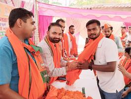 भाजपा सकरा पूर्वी मंडल के प्रथम कार्यसमिति की बैठक में सचिन राम जी हुए शामिल