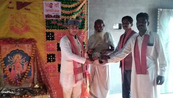 बांदा में 108 मां दुर्गा आरती अनुष्ठान सफल: समाजसेवी गुलाबचंद्र कुशवाहा ने दिया नशामुक्त समाज का संदेश