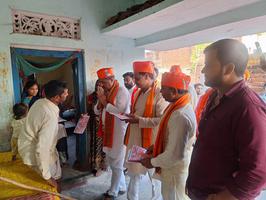 "मोदी ही एक मात्र विकल्प", के नारे के साथ ग्राम पंचायत बर्थरा खुर्द में बीजेपी के लिए वोट अपील