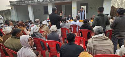 ग्राम रोहान (अंबियापुर, बदायूँ) में बारात घर बाउंड्री वॉल निर्माण कार्य का शिलान्यास, प्रदेश मंत्री डी.पी. भारती रहे मुख्य अतिथि