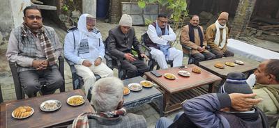 ग्राम रोहान (अंबियापुर, बदायूँ) में बारात घर बाउंड्री वॉल निर्माण कार्य का शिलान्यास, प्रदेश मंत्री डी.पी. भारती रहे मुख्य अतिथि