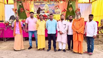 सचिन राम-  सुमेरा पंचायत में आयोजित श्रीमद्भागवत कथा में हुए शामिल , लिया आशीर्वाद